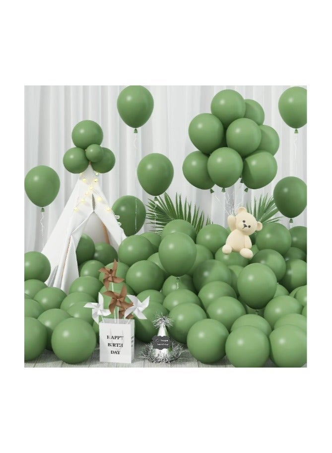 100 PCS Of Sage Green Balloons For Birthday Anniversary And Bridal Shower Party Decoration